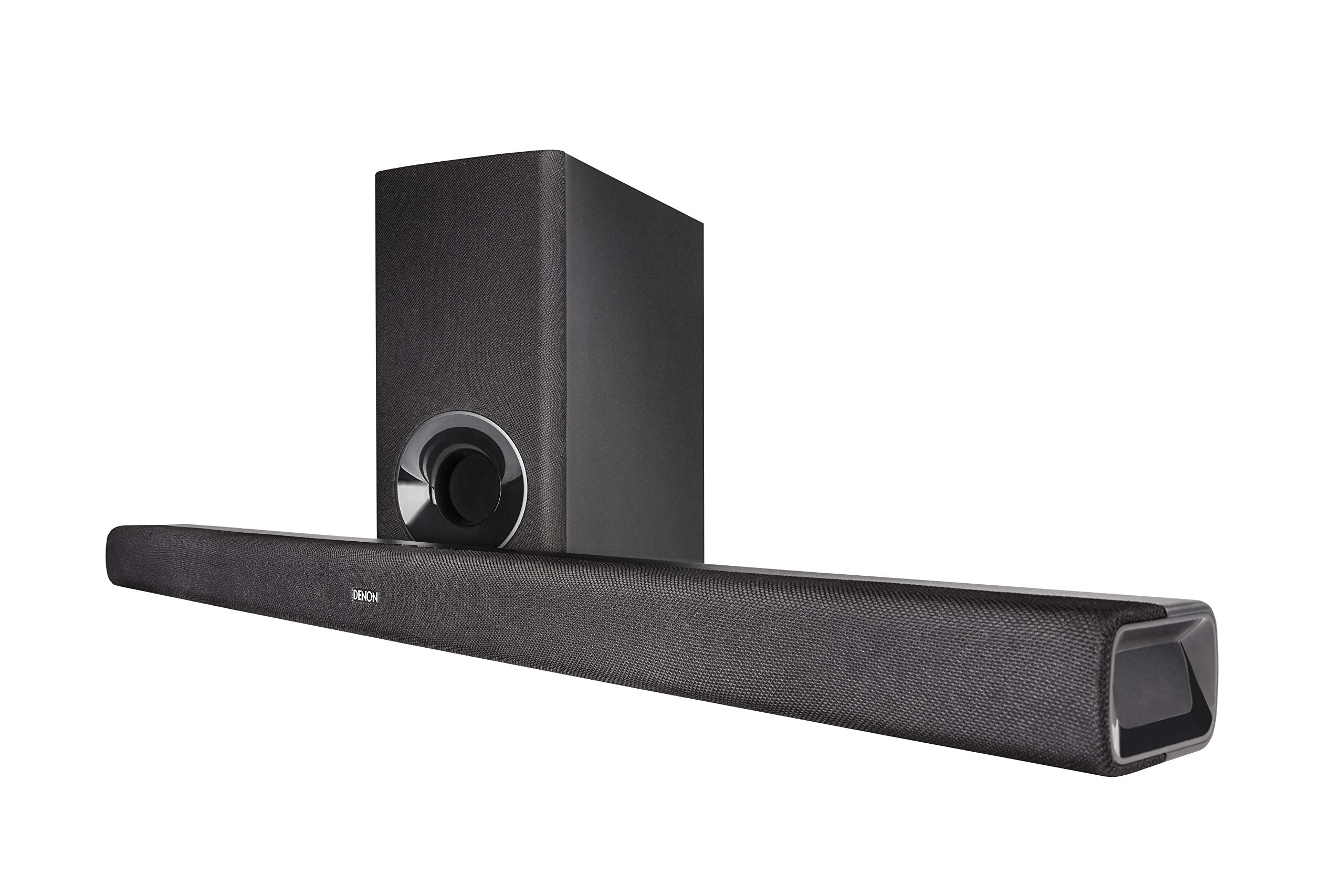 Denon DHT-S316 Soundbar and Wireless Subwoofer for Surround Sound, Bluetooth Sound Bar with Dolby Digital, DTS Decoding, Dialogue Enhancer, HDMI ARC, Wall Mountable, Music Streaming