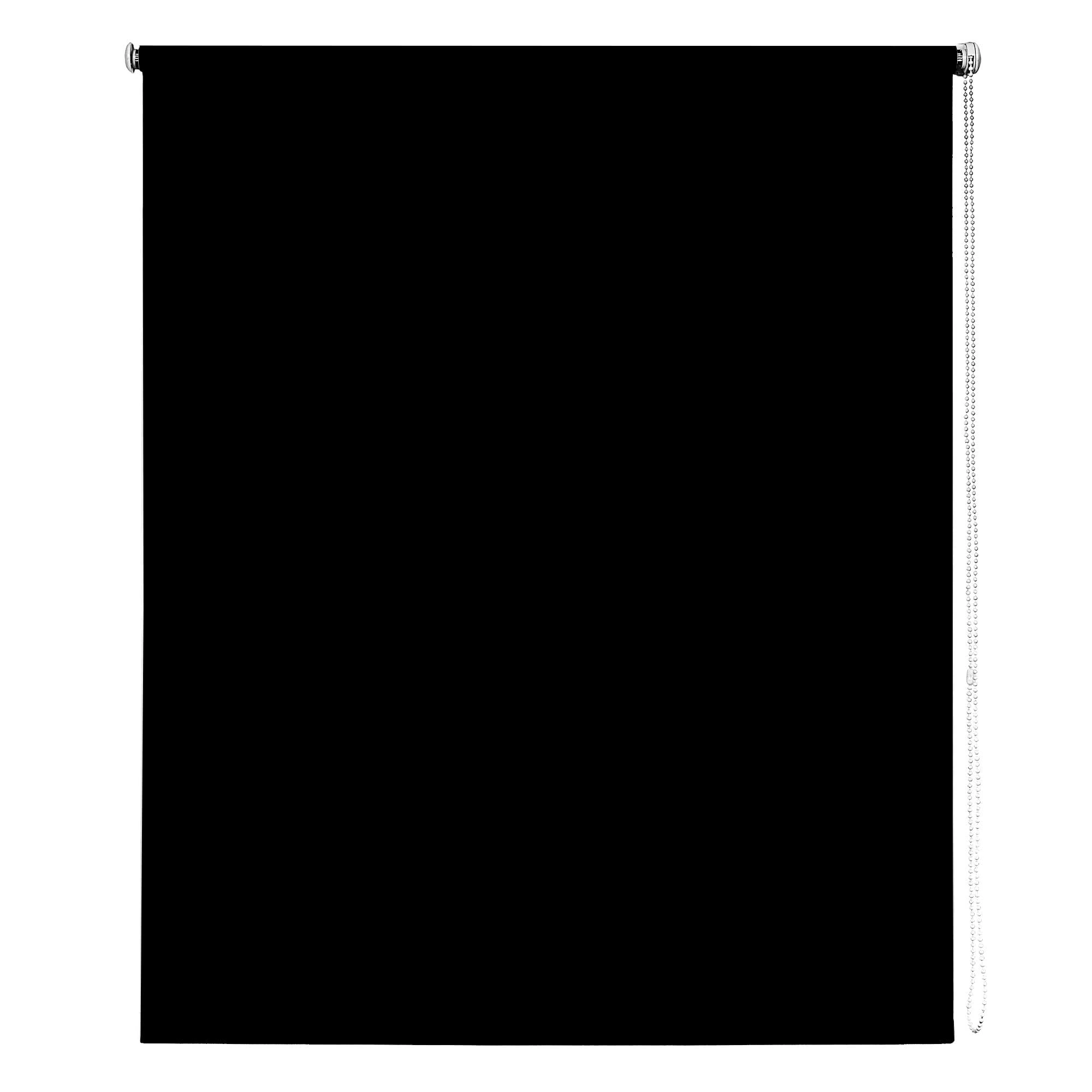Thermal Blackout Blinds, Black 100cm (39.37"), 165cm Drop - Blackout Roller Blinds For Inside and Outside Recess Fitting - Window Blinds of Multiple Colours and Sizes by New Edge Blinds