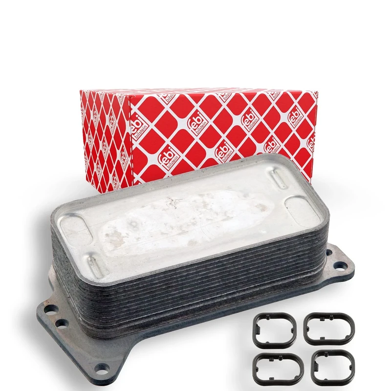 febi bilstein 105945 Oil Cooler with Gasket Set, Pack of 1