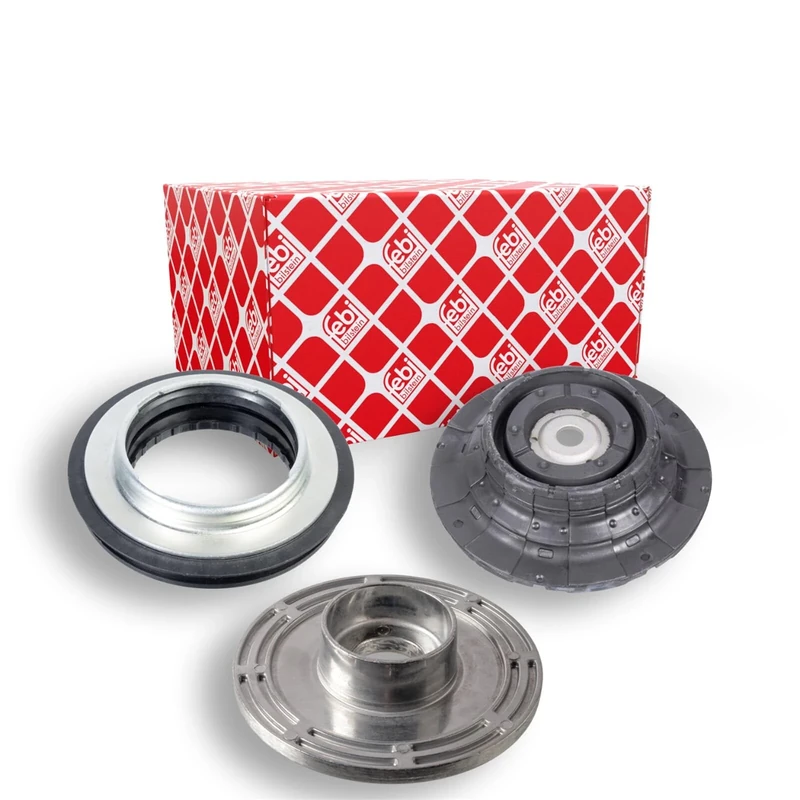 febi bilstein 106307 Suspension Strut Support Bearing Kit with Ball Bearing, Black - Image 1