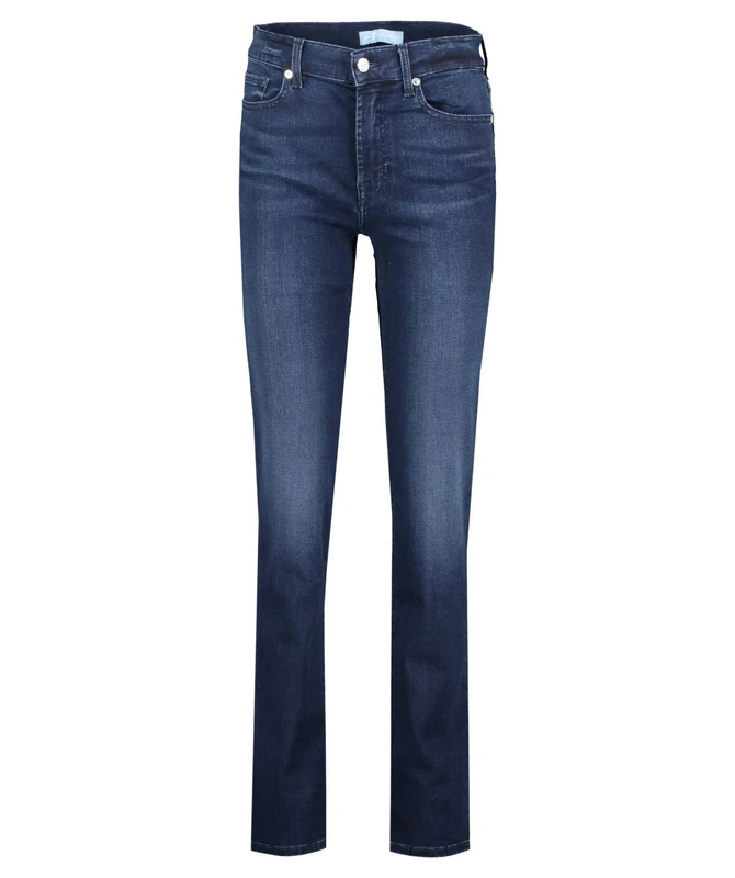 7 For All Mankind Women's The Straight Jeans, Dark Blue, 23 EU, Dark Blue