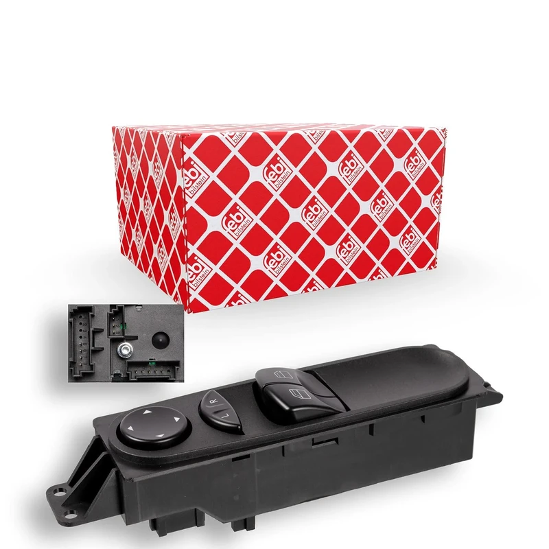 febi bilstein 107928 Switch Unit for Electric Window Regulator, Mirror Adjustment and Heating