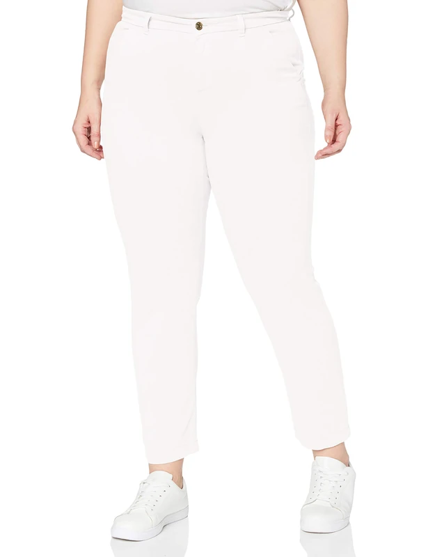 7 For All Mankind Women's Chino Casual Pants, Off White, 38S