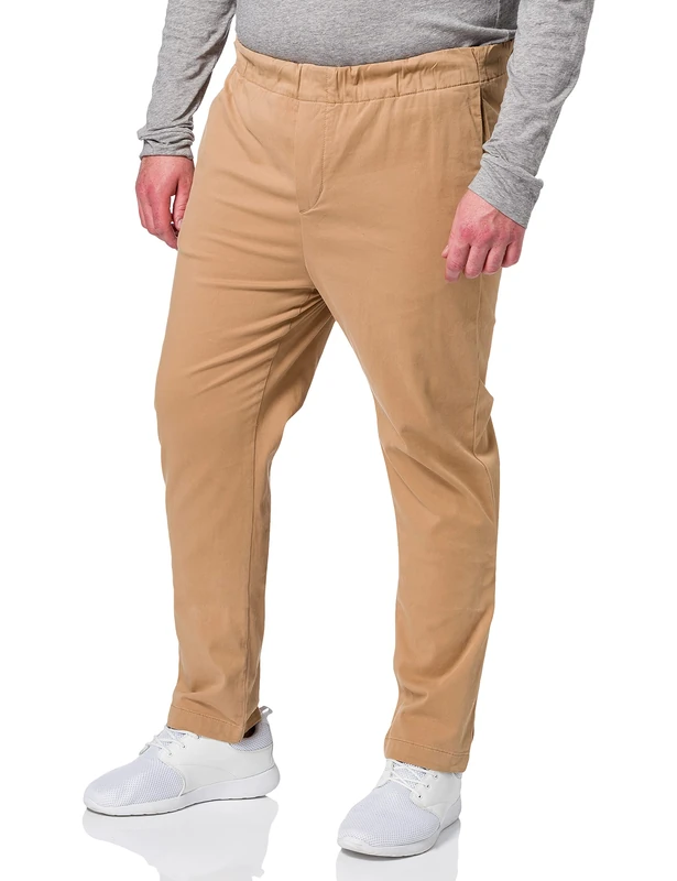 7 For All Mankind Men's Jogger Chino Casual Pants, Beige, L