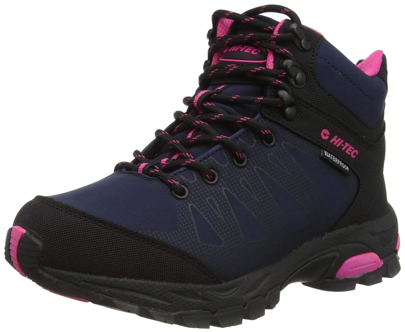 Hi-Tec Women's Raven MID WP, Navy/Magenta, 5 UK