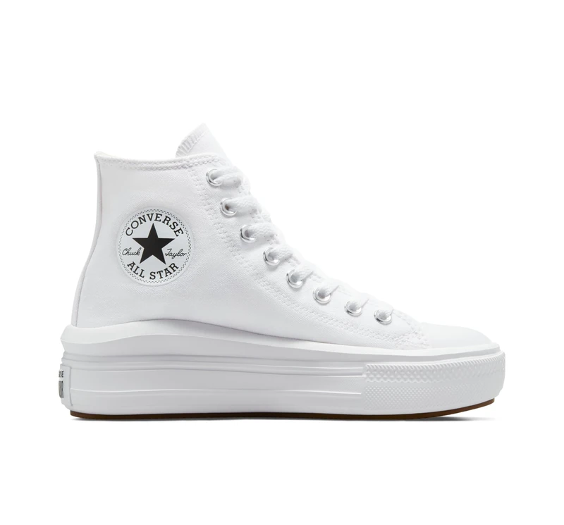 converse Chuck Taylor All Star Move Canvas Color Hi Trainers Women White - 7.5 - Hi Top Trainers Shoes