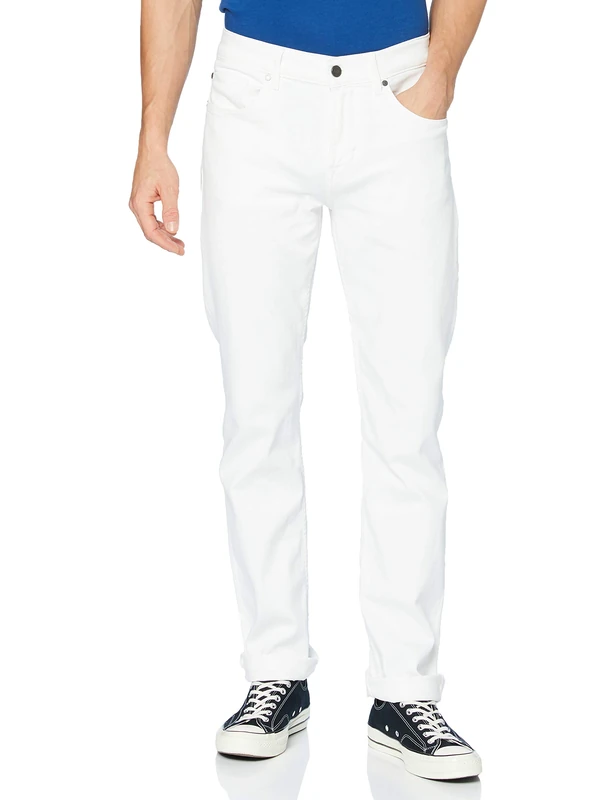 7 For All Mankind Men's Slimmy Jeans - - W31 White - Image 1