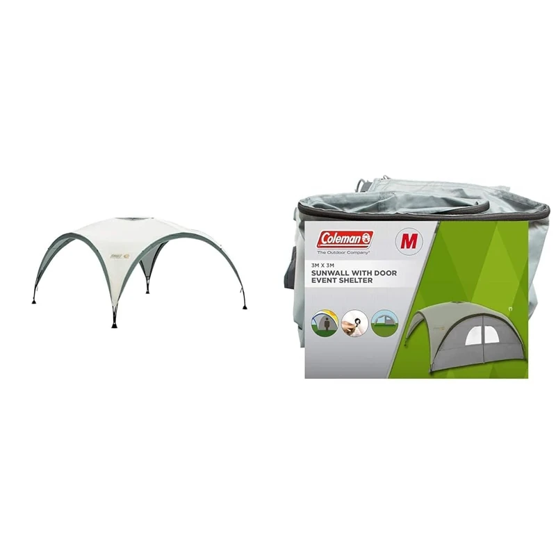 Coleman Event Shelter Gazebo with Side Panel - Sturdy Steel Pole Construction, Sun Protection, Water-Resistant