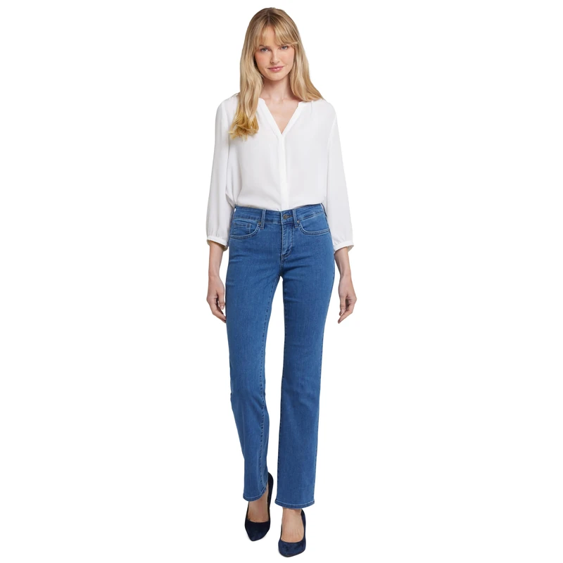 NYDJ Women's Misses Marilyn Straight Leg Denim Jeans, Monrovia, 14