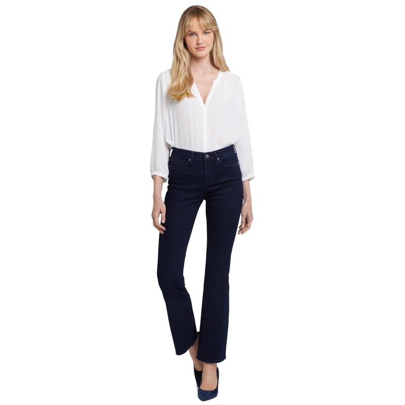 NYDJ Women's Barbara Boot-Cut Jeans, Dark Enzyme, 16
