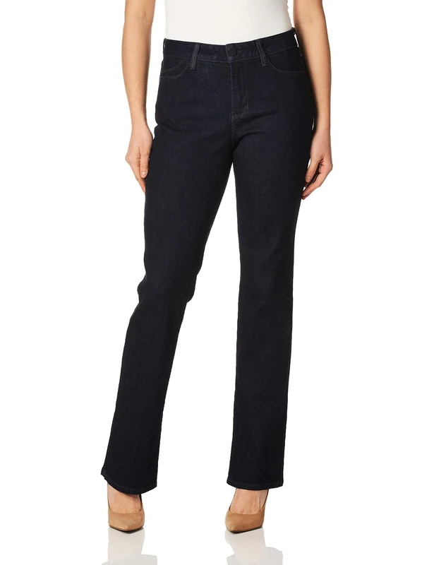 NYDJ Women's Misses Barbara Boot-Cut Jeans, Dark Enzyme, 18