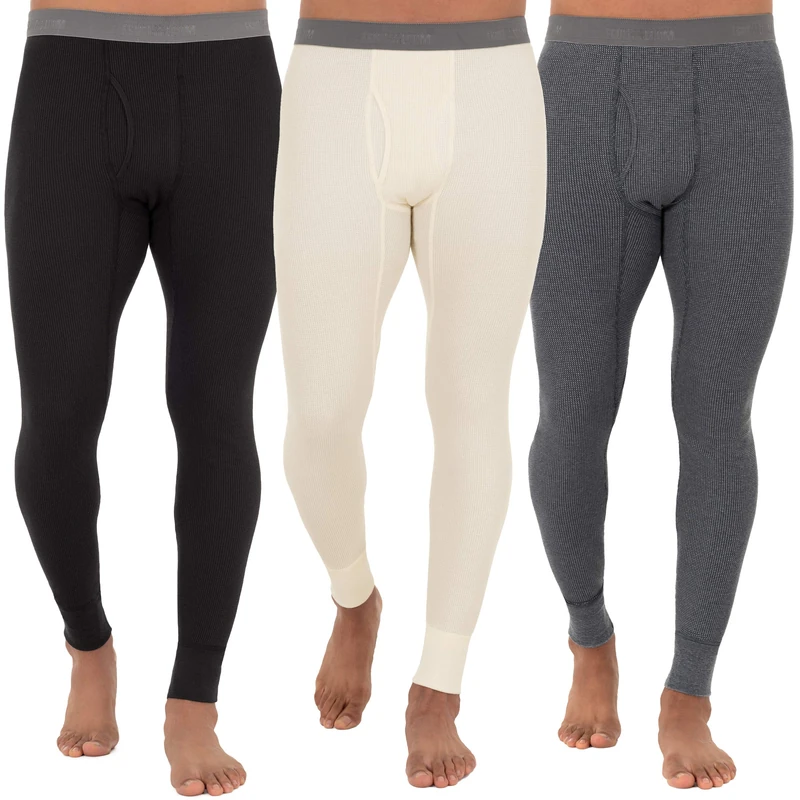 Fruit of the Loom Men's Recycled Waffle Thermal Long Johns
