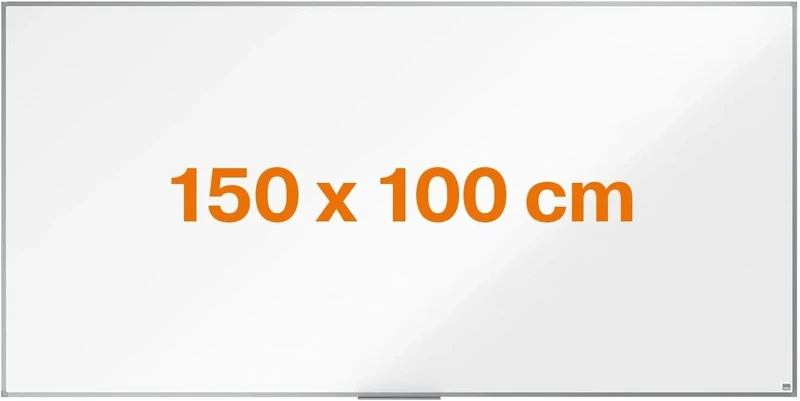 Nobo Amazon Exclusive Steel Magnetic Whiteboard 150x100cm – Dry Wipe Memo Board with Aluminium Frame & Pen Tray, Wall Mounted Magnetic for Office, Home, Classroom Notice Board