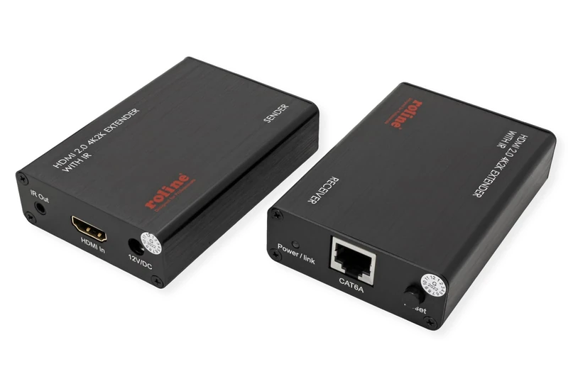 ROLINE HDMI A/V Extender over Cat.6A Cable, 4K@60Hz, 30 m