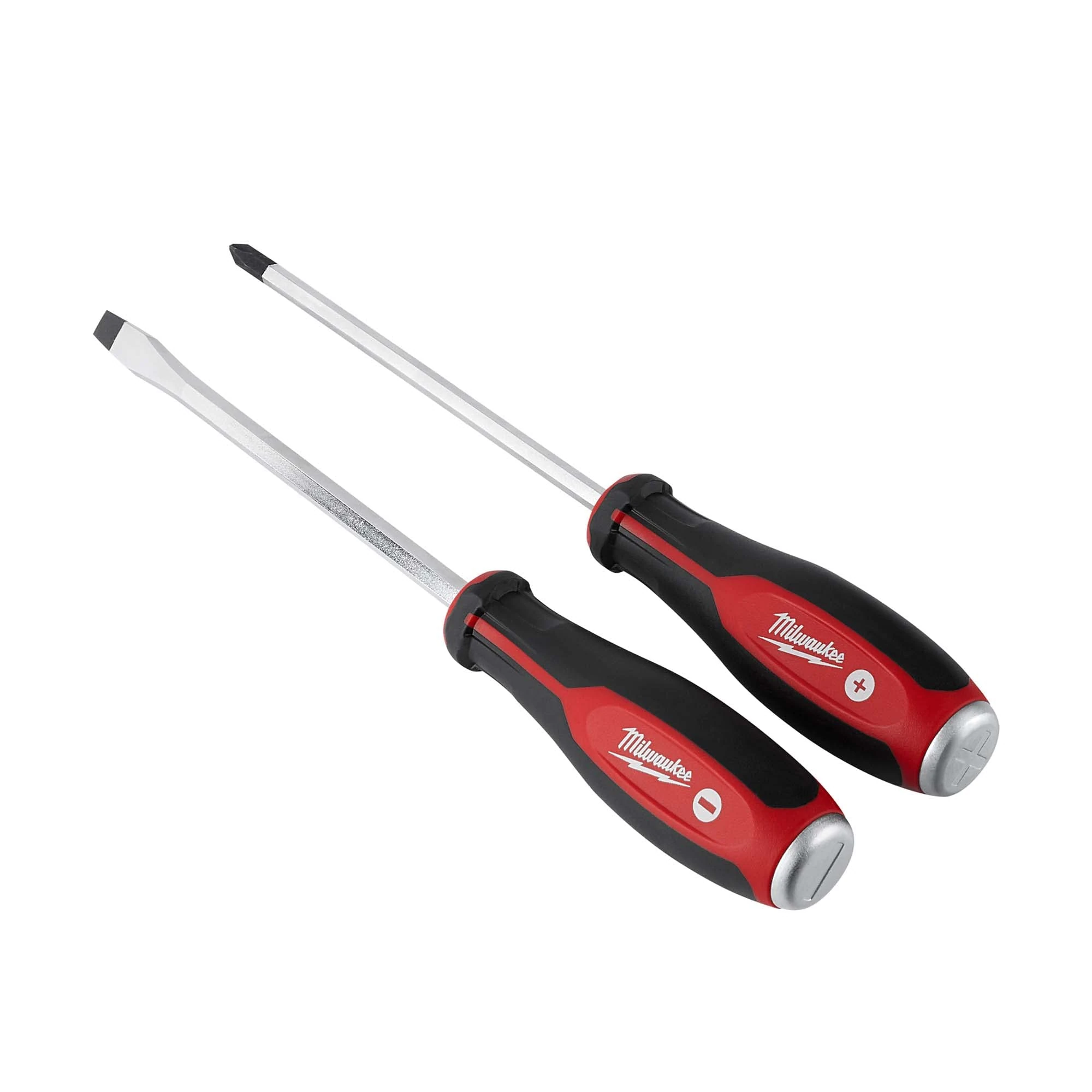 Milwaukee Set of 2 Magnetic Screwdrivers Black Red 4932471872