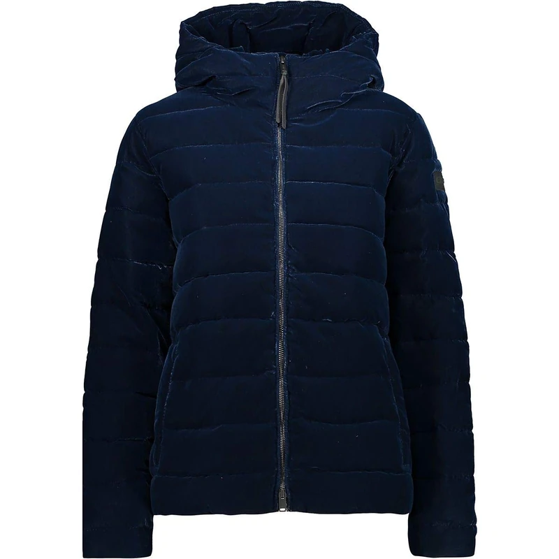 CMP Women's Velvet Jacket with Filling Feel Warm Flock, womens, Jacket, 30K3636, Black Blue, 42