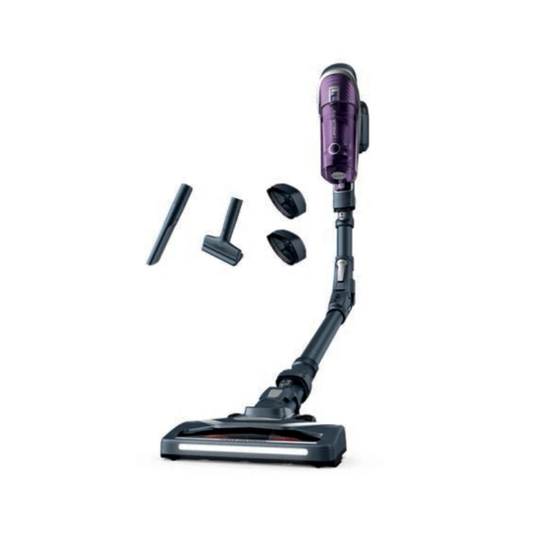 Rowenta X-Force Flex 8.60 Allergy Cordless Upright Vacuum Cleaner, Multifunctional, Power 185 W, Removable 22 V Battery, Up to 45 Min Battery Life, Flexible Tube, Illuminated Suction Head RH9638WO