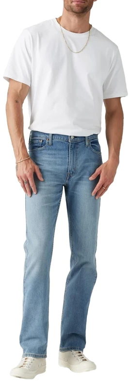 Levi's Men's 513 Slim Straight Jeans, Worn to Ride Adv, 33W / 34L