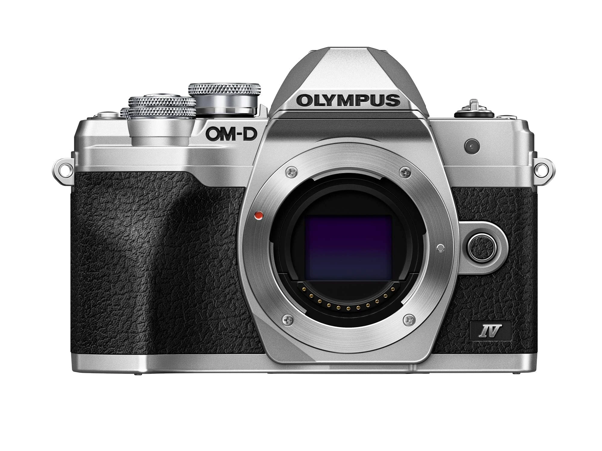 OM SYSTEM OLYMPUS E-M10 Mark IV Silver Micro Four Thirds System Camera 20MP Sensor 5-Axis Image Stabilization 4K Video Wi-Fi