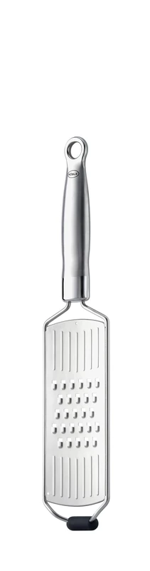RÖSLE Medium Julienne Grater - 18/10 Stainless Steel Kitchen Utensil with Silicone Foot and Protective Cover - for Crudity, Cheese, Chocolate or Apple - 36.5 cm