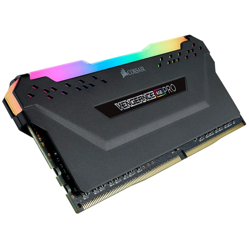 Corsair Vengeance RGB Pro 8GB (1x8GB) DDR4 3200 (PC4-25600) C16 Optimized for AMD Ryzen – Black CMW8GX4M1Z3200C16