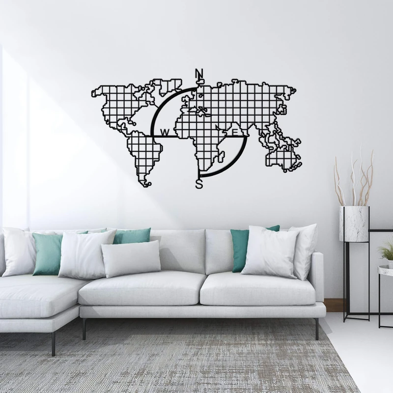 Homemania Wall Decoration, Metal, Black