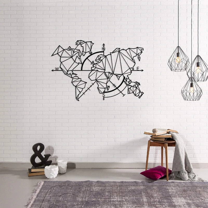 Homemania Wall Decoration, Metal, Black