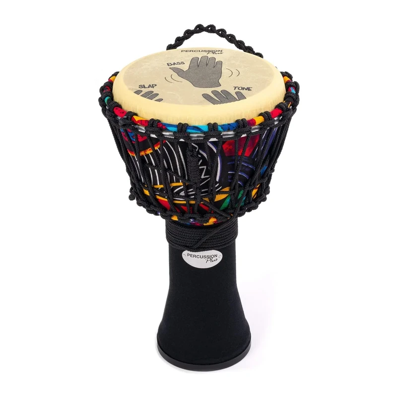 Percussion Plus Slap Djembe - Carnival,rope tuned 8" head
