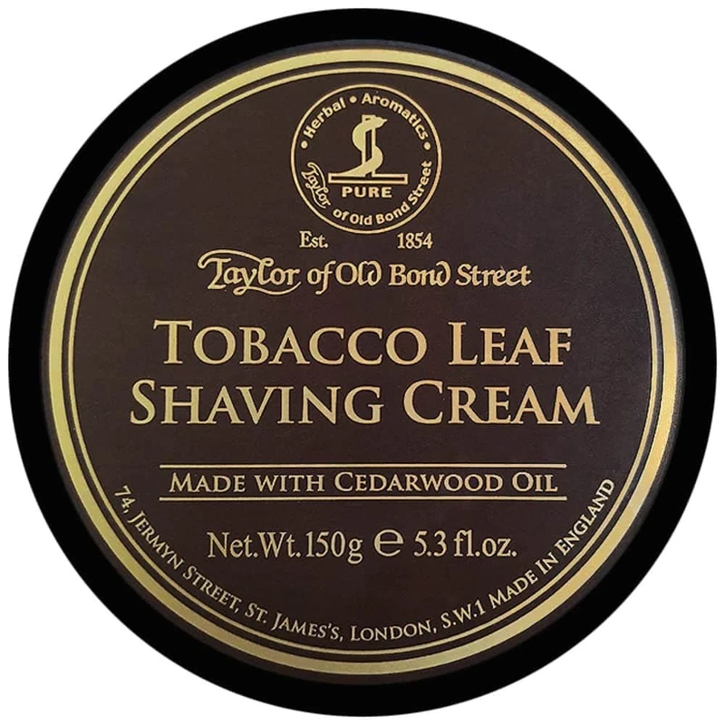 Taylor of Old Bond Street Tobacco Leaf Shaving Cream Bowl 150g