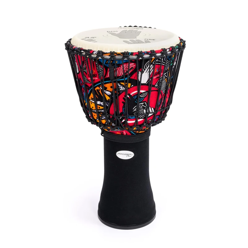 Percussion Plus Slap Djembe - Carnival,rope tuned 12" head