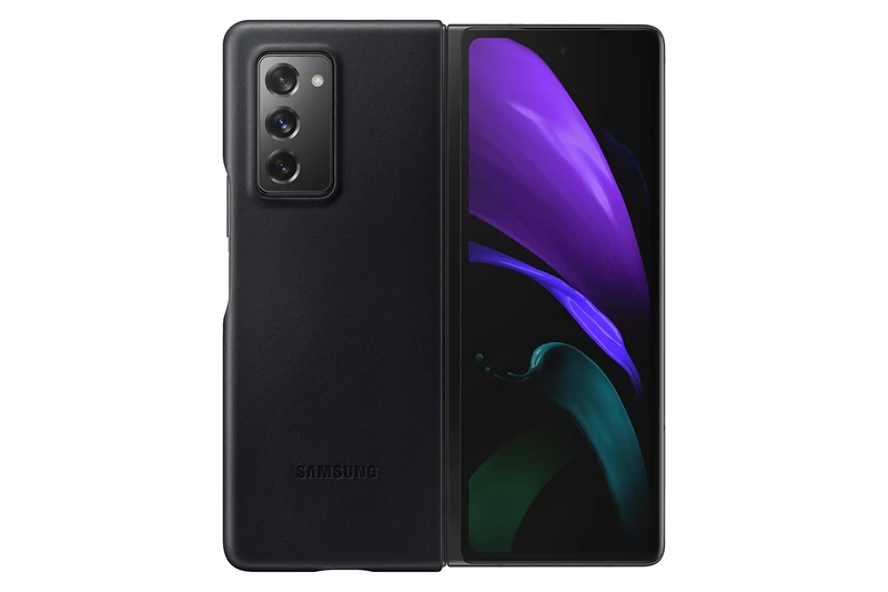 Samsung Galaxy Z Fold2 Leather Cover, Black EF-VF916LBEGEU