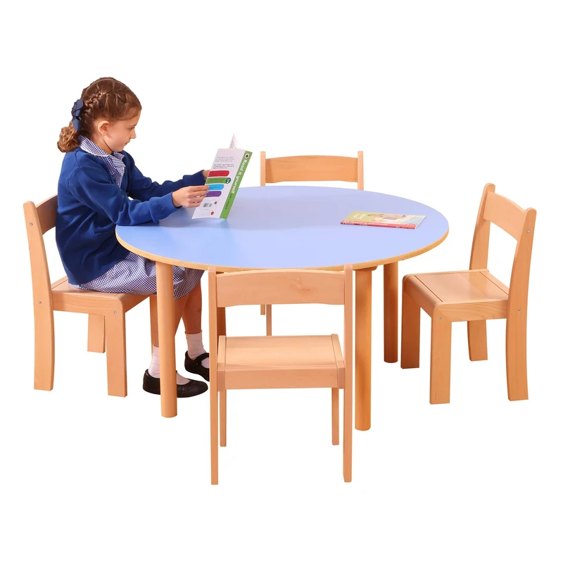 Liberty House Toys Pastel Blue Round Table H470 x W1000mm, W100mm