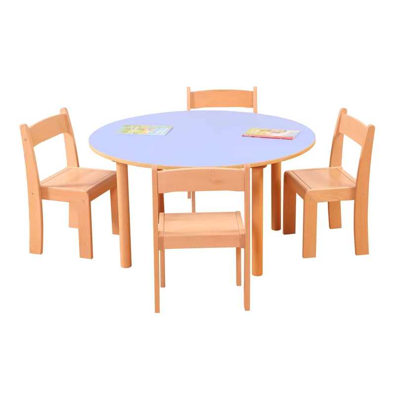 Liberty House Toys Pastel Blue Round Table H530 x W1000mm, W100mm