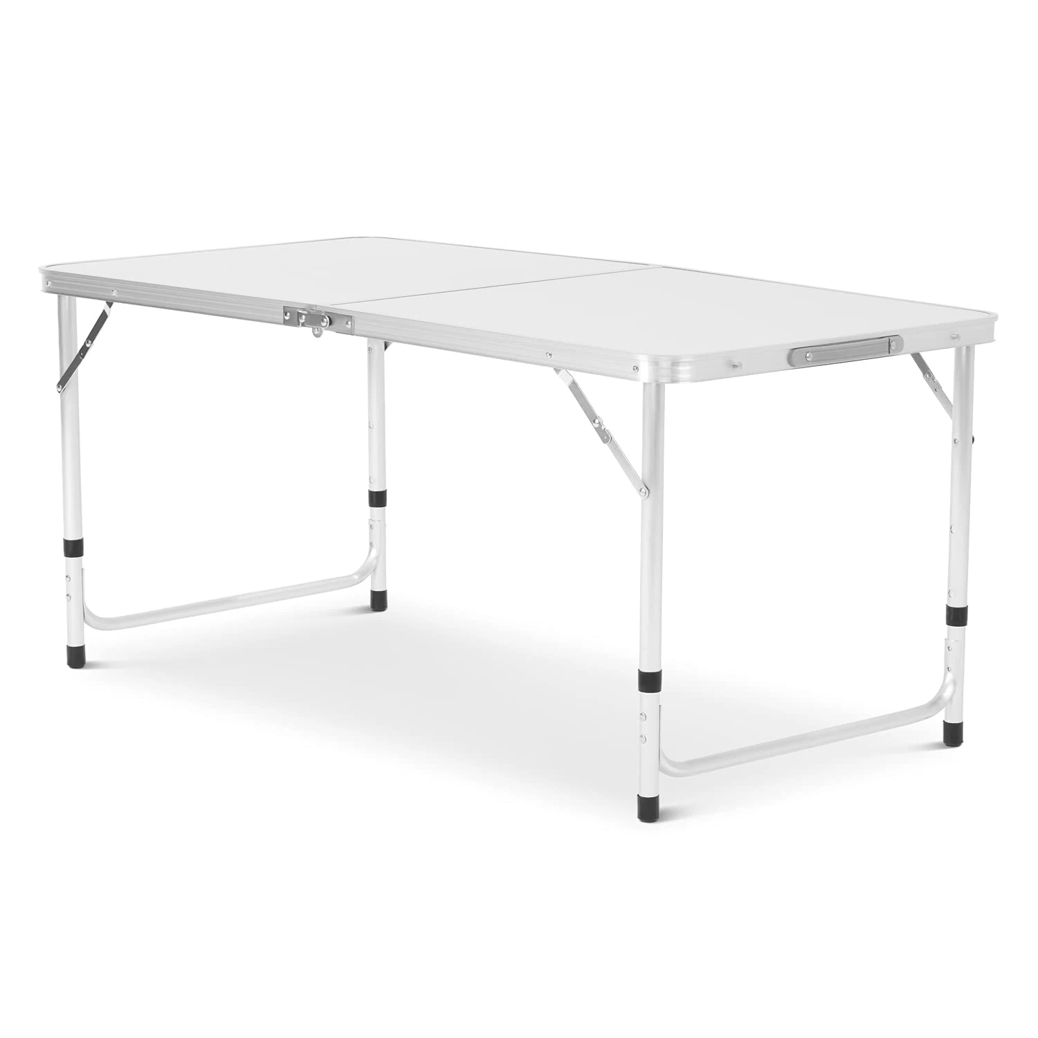 SA Products Heavy Duty Plastic 4ft 1.2m Outdoor Folding Table Work Top - Portable, Compact & Foldable for Easy Storage - Ideal as a Picnic table Garden table Patio Catering BBQ Party Market Table