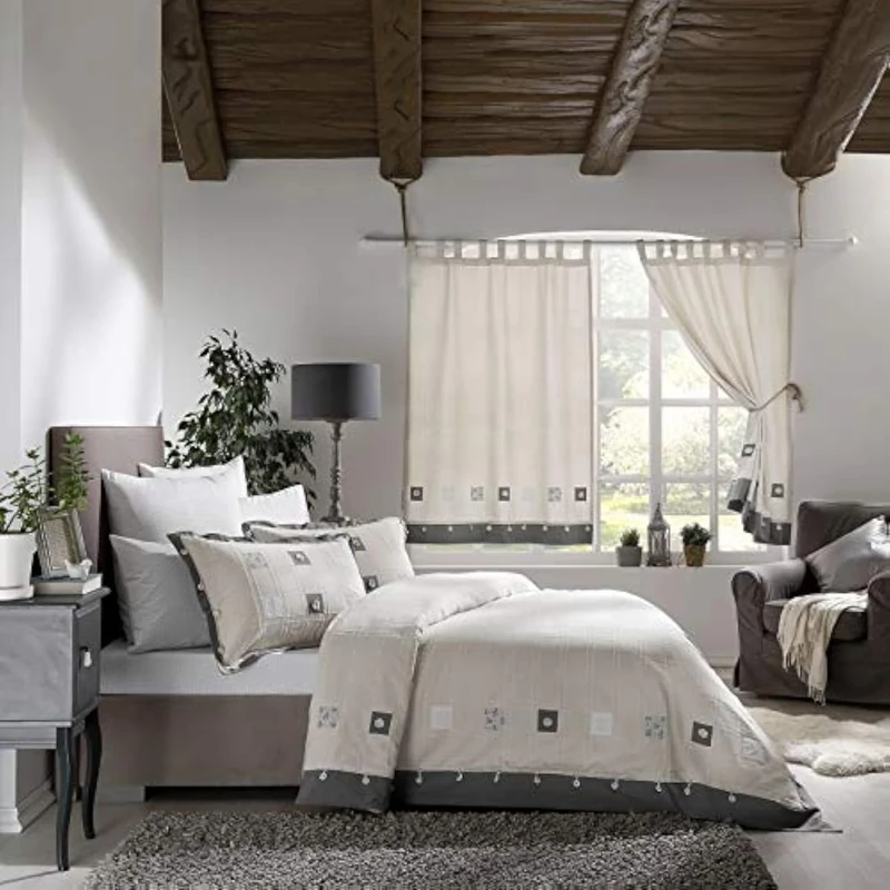 Stanley Hamilton Hisar Cottage Collection Bedspread/Bedding Set, Comforter, Coverlet Full Size Bed set with Pillow Cases (Single/Double/King and Super King)