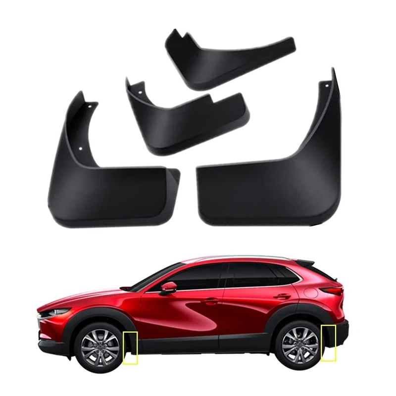 Mud Flaps Kit for 2024 Mazda CX-30 CX30 2020-2023 Mud Splash Guard Fender Front and Rear 4-PC Set