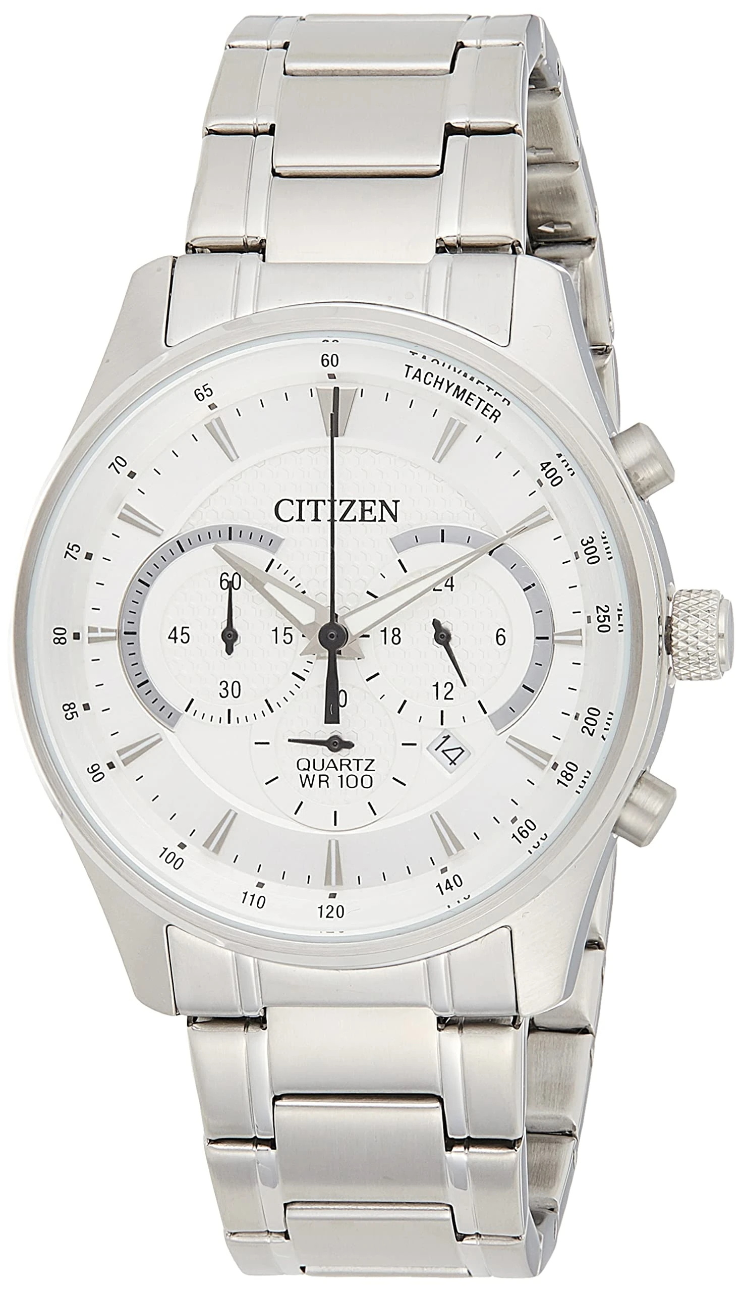 Citizen Unisex's Analog Quartz Watch with Stainless Steel Strap AN8190-51A