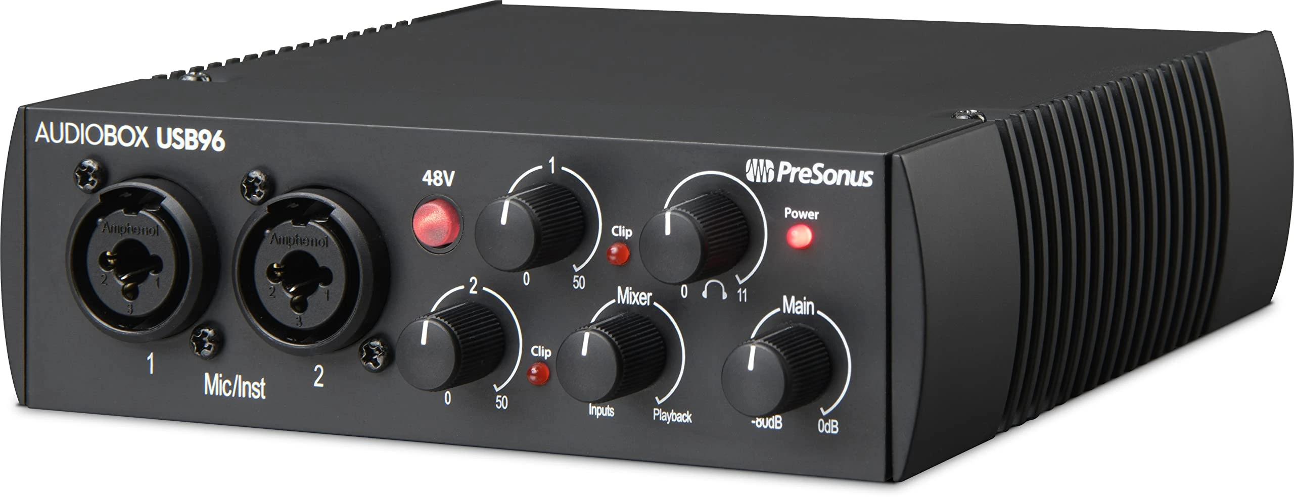PreSonus AudioBox 96 - USB, Audio interface, For Recording, Streaming, Podcasting with Music Production Software Bundle including Studio One Pro, Ableton Live Lite DAW