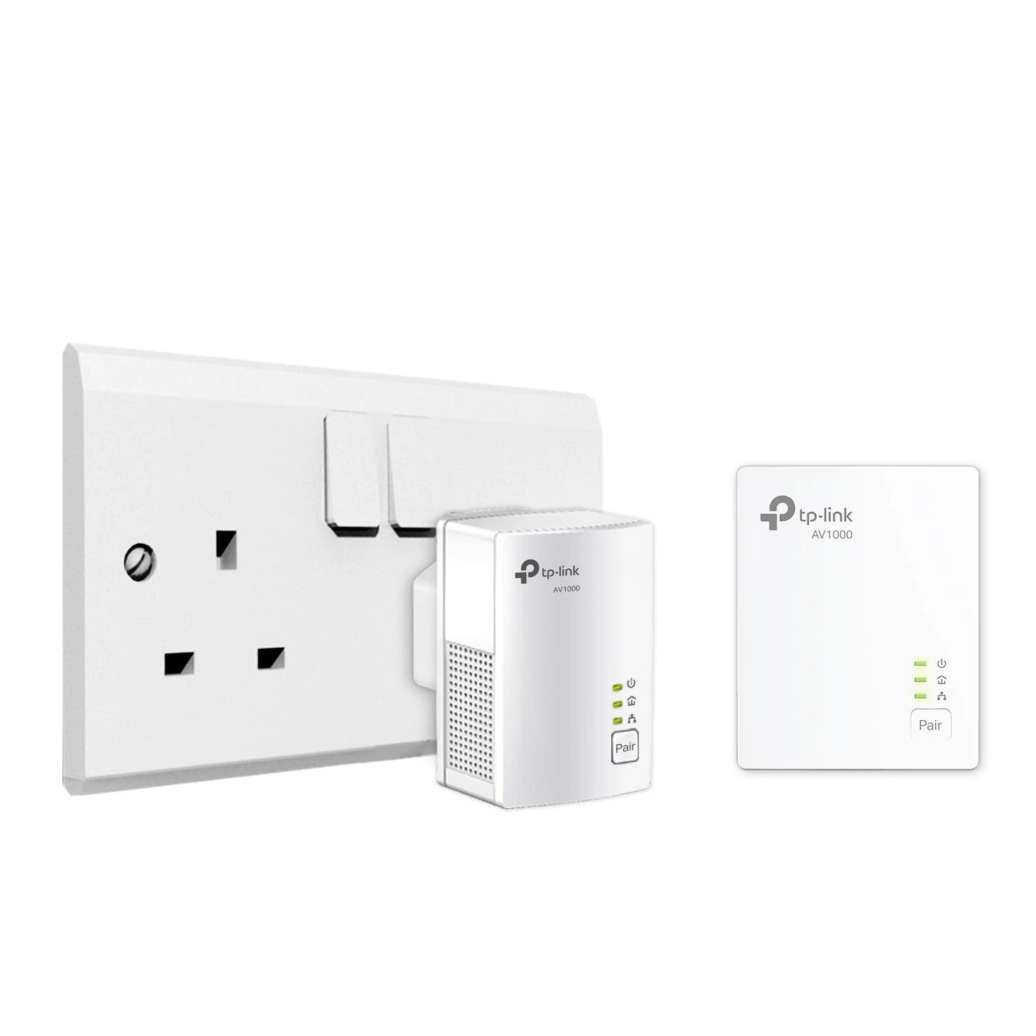 TP-LINK TL-PA7017 KIT 1-Port Gigabit Powerline Starter Kit, UK Plug (Renewed)