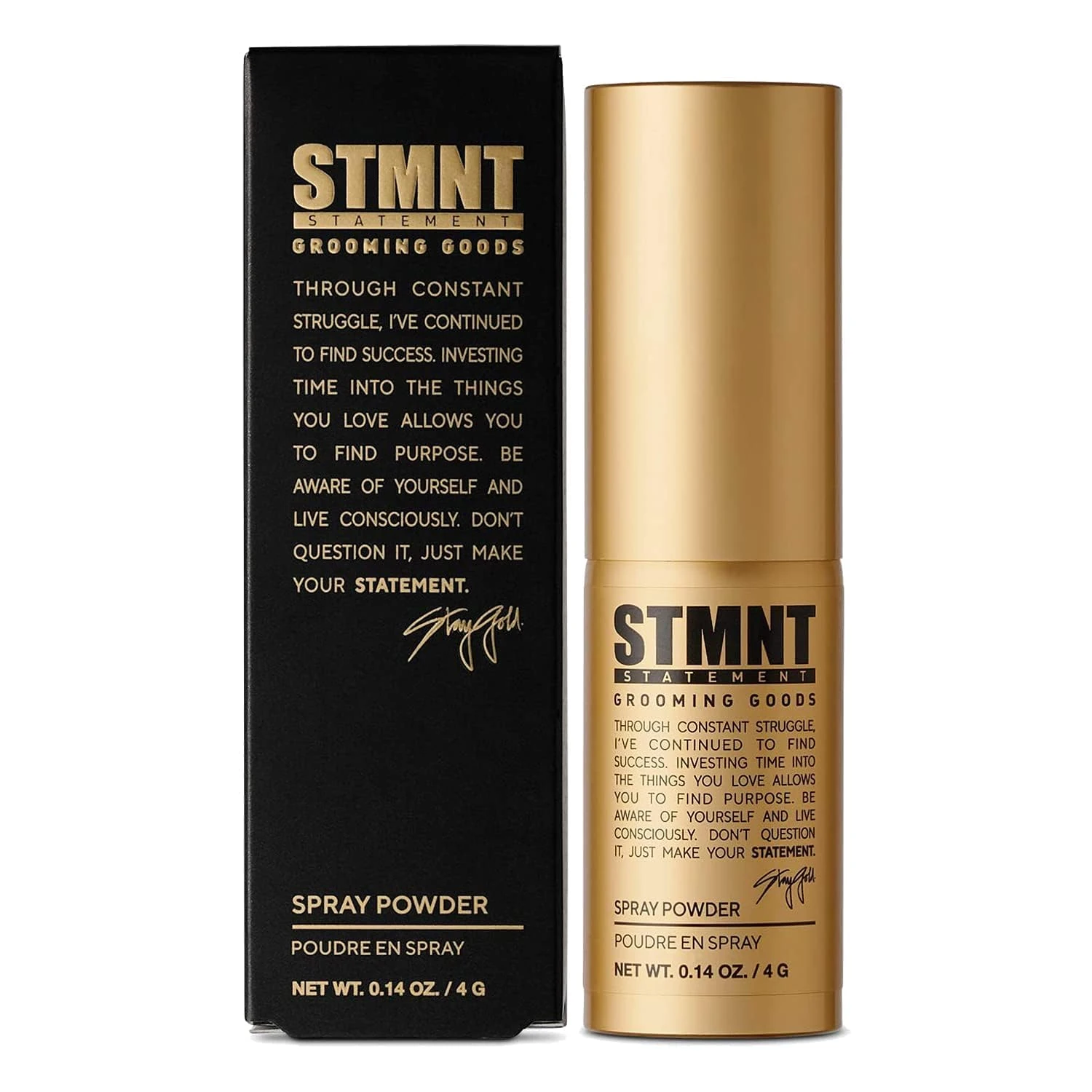 STMNT Grooming Goods Spray Powder, 4g | Extra Matte Finish | Added Texture and Grip | Super Lightweight Formula | Fuller Feeling Hair