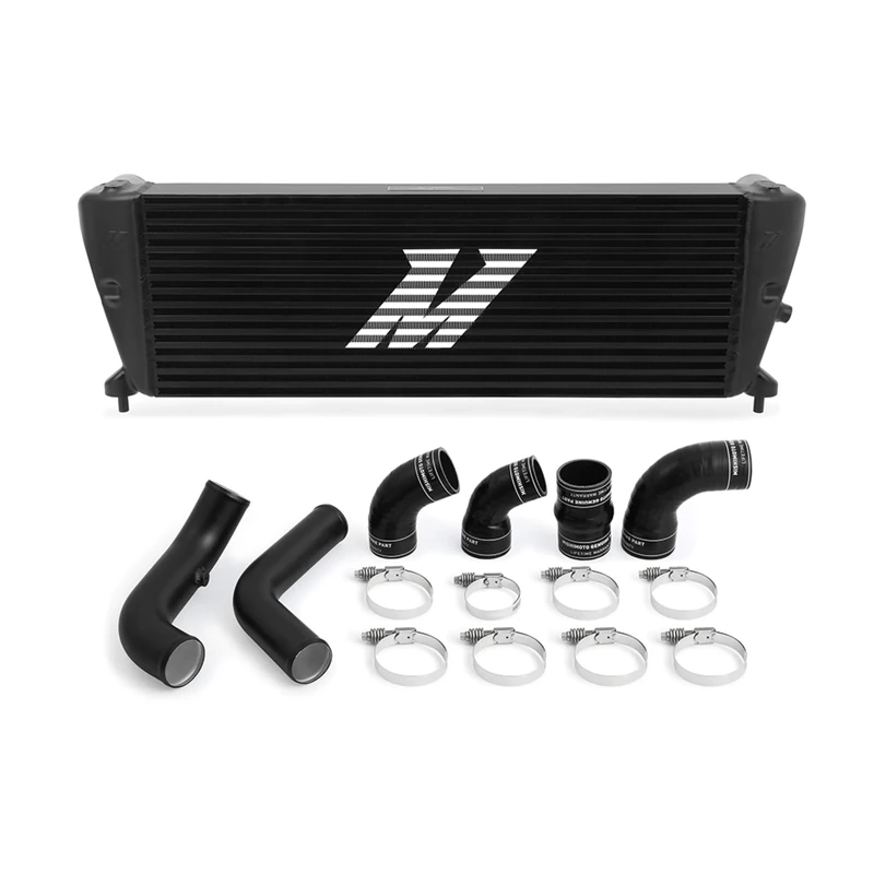 Mishimoto MMINT-RGR-11KBKBK Performance Intercooler Kit, Compatible With Ford Ranger 3.2L Diesel 2011+, Black Intercooler, Black Pipes