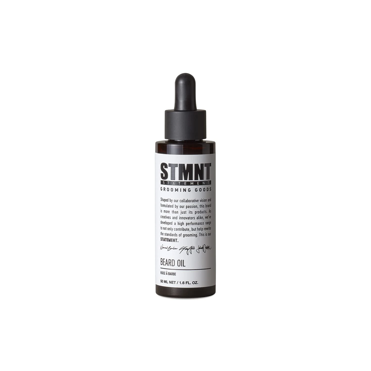 STMNT Grooming Goods Beard Oil, 50ml | Silicone Free| Moisturizing Formula with Natural Oils