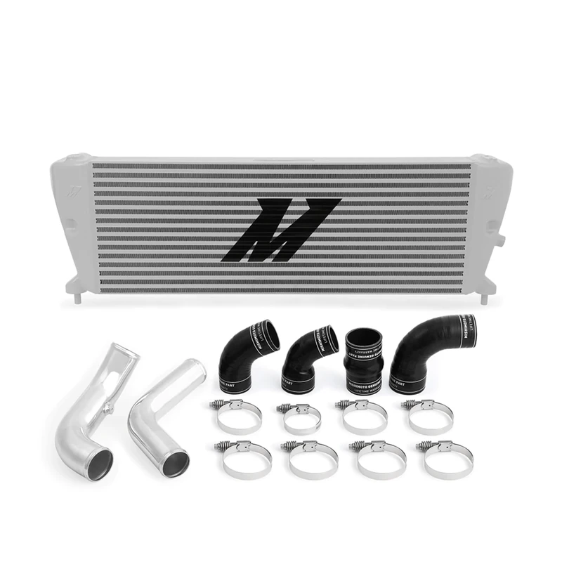 Mishimoto MMINT-RGR-11KSLP Performance Intercooler Kit, Compatible With Ford Ranger 3.2L Diesel 2011+, Silver Intercooler, Polished Pipes