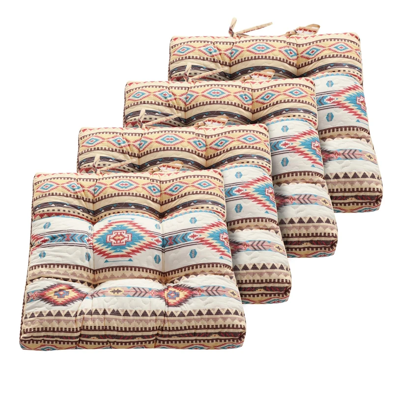 Greenland Home Triple-Cushioned Chair Pad, 18x18 inches (Set of 4), Phoenix 4 Count - Image 1