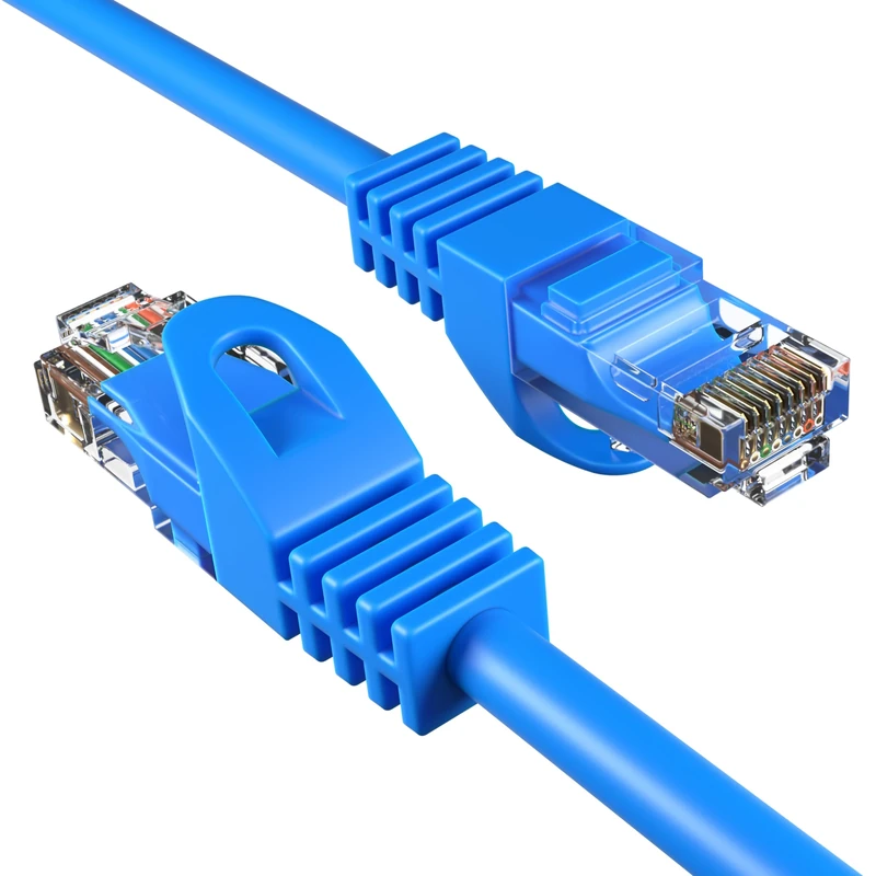 Cables Direct Online Cat5e 1.5M Network Ethernet Patch Cable, 350Mhz Internet Wire, Compatible with PC, Laptop, Modem, Router, TVs, Printer Cord, Consoles for Home and Office, Blue