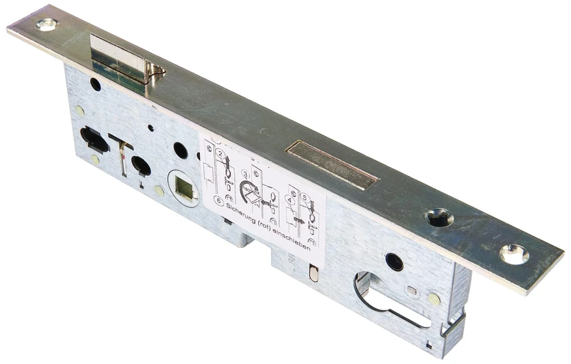 ABUS - ESR PZ LR Z 40 92 24-61752 tubular frame door mortise lock, silver, 23.5 x 8.4 x 2.4 cm