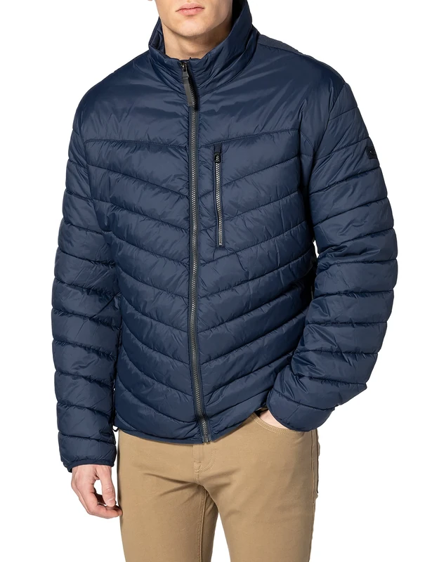 camel active Men's 4302409E52 Jacket, Navy, 49