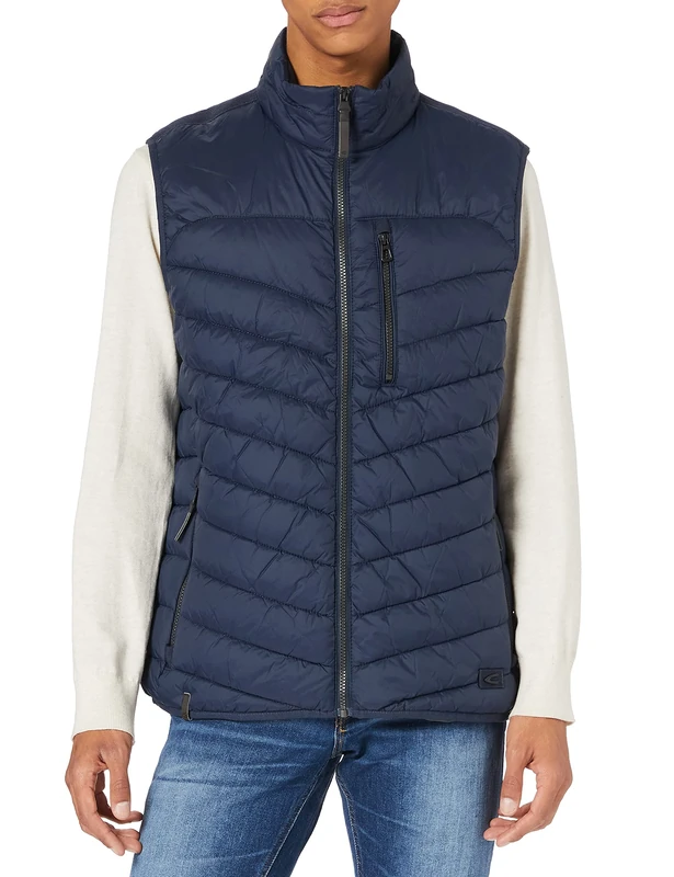 camel active Men's Men's Waistcoat, Navy, 52