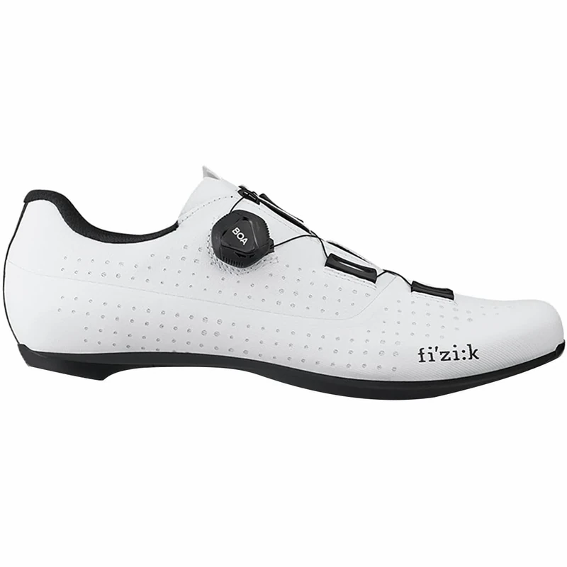 Fizik R4 Tempo Overcurve Carbon Injected Nylon Road Cycling Shoes, Size EU 46.5, White/Black