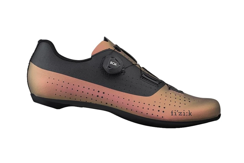Fizik R4 Tempo Overcurve Carbon Injected Nylon Road Cycling Shoes, Size EU 43.5, Iridescent Copper/Black